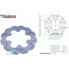 Tsuboss Kotúč brzdový (245/115/6D) - Yamaha XTZ750 Super Tenere / 89-99