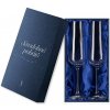 Darčeková krabička na svadobné sektové poháre Sandra 200 ml, modrý satén