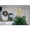 Hviezda MagicHome Vianoce, plast, časovač, 10xLED teplá biela, 25 cm, 2xAA
