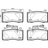 Sada brzdových platničiek, vždy 4 kusy v sade BREMBO P 23 187 (P23187)