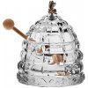 Crystal Bohemia Dóza na med VČELÍ ÚL 115 mm