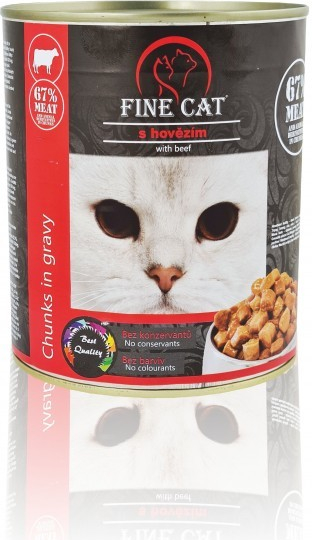 Fine Cat pro kočky s hovädziem 830 g