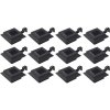 Zahradní solární lampy 12 ks LED čtvercové 12 cm černé 277136