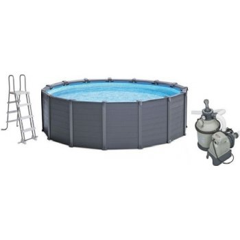 Intex Graphite Panel Pool Set 478 x 124 cm 28382GN