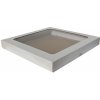 Krabica s okienkom 20x20x5cm SRDCE pár Biela