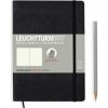 LEUCHTTURM1917 Softcover Medium (A5) Black, 123 p., bodkovaný - zápisník