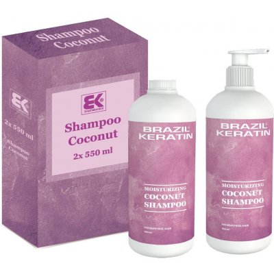 Brazil Keratin Coconut Shampoo 2 x 550 ml darčeková sada