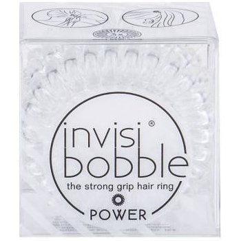 Invisibobble Power Hair Ring 3 ks gumička na vlasy pre ženy Crystal Clear