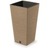 PROSPERPLAST Kvetináč FURU SQUARE ECO WOOD 35cm naturo