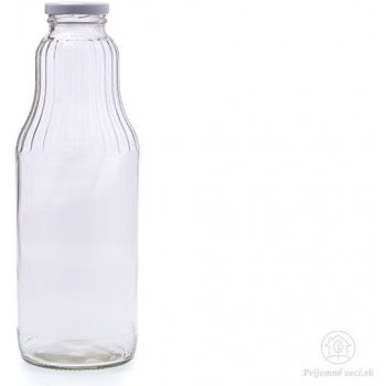 MKN Sklenená fľaša na mlieko číra 1000 ml