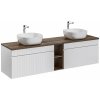 CMD Skrinka do kúpeľne ICONIC WHITE B biely mat/biela alpská MDF/laminát 180 cm x 46 cm x 45.6 cm
