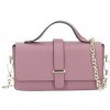 Kožená kabelka 287 staroružová Made in Italy Staroružová