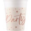 Papierové poháre Ružové zlato Párty, Decorata, FSC, 200 ml, 8 ks