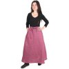 imago Lněná dámská dlouhá sukně - fialová