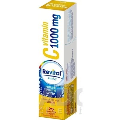 Revital vitamín C 1000 mg šumivý tbl eff s príchuťou citrón 20 ks
