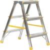 Hliníkové obojstranné schodíky 2 x 3 do 150 kg