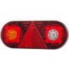 Svetlo zadné združené s trojuholníkovou odrazkou HOR 105, STELLA, LED 12/24 V, ĽAVÉ (6-funkčné, okrúhly kábel 6x0,5 mm2, dĺžka 2 m )