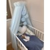 lovel Nebesá/ baldachýn nad postieľku Pom pom - modrý