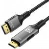 PremiumCord DP 1.4 na HDMI 2.1 kábel, 2m kportadk06-02