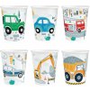 Party Papierové poháre Autá 220ml, 6 ks