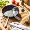 SKEPPSHULT Chefs Selection Kryt 24 cm čierna - liatinová panvica s pokrievkou