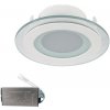LED PANEL SKLO KRUH 18W 4000K+ NÚDZOVÝ ZDROJ