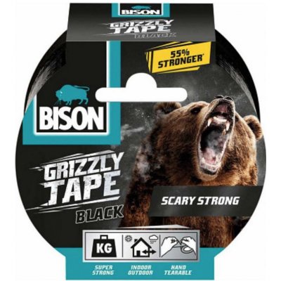 Bison Grizzly Tape lepiaca páska opravná 50 mm x 10 m čierna