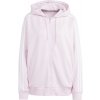 Dámska mikina adidas, 3-STRIPES FULL ZIP HOODIE ružová,biela XS