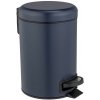 Wenko | WENKO 25153100 - Odpadkový kôš LEMAN 17x25 cm modrá/čierna | WE0303
