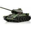 TORRO tank PRO 1/16 RC T-34/85 zelená kamufláž - infra IR - dym z hlavne (TOR11506-GN)
