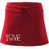 Love zubár - Športová sukne - two in one - M ( Červená )