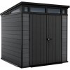 KETER Záhradný domček CORTINA tmavo sivá