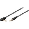 PremiumCord Kabel Jack 3,5 mm - 3,5 mm konektor 90° M/M/ 1m/ černý kjackmm1-90