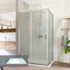 Mereo Mereo, Sprchovací kút, LIMA, obdĺžnik, vanička, chróm ALU, sklo Point, MER-CK82422KM