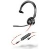 Poly náhlavní souprava Blackwire 3315, 3,5 mm jack + USB-C/A adaptér, mono 8X217AA