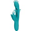 Loveline Flapping G-Spot Butterfly Vibrator Peacock Blue, silikónový vibrátor na klitoris a bod G 24,5 x 3,9 cm
