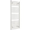 Kúpeľňový rebríkový radiátor SOLID 600x940 mm, biely oblý, 600x940 curved