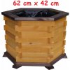 MKSTOR Drevený kvetináč z masívu 62x42cm, lakovaný D32