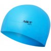 NILS Aqua Silikónová čiapka NQC Dots svetlomodrá