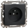 Zásuvka 230V 16A clonky skrútky, Antracit, Sedna Design (Schneider)