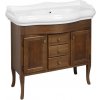 Sapho Retro skrinka 89x36.5x80 cm kúpeľňová skrinka pod úmývadlo stojaca buk 1620