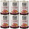 WILD FARM PURE MONO Jahňacie mäso, brusnice a sladké zemiaky 6x400 g jednozložkové krmivo pre psov