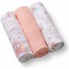 BABYONO Plienky mušelínové Super Soft 3 ks - Peach, 70x70 cm