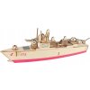 Woodcraft drevené 3D puzzle torpédoborec