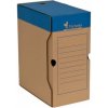 Archívny box, A4, 150 mm, kartón, VICTORIA, modrý-biely
