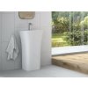 Besco ASSOS S-LINE GLAM Umývadlo voľne stojace 520x410x850mm, liaty mramor, Zlatá KEASSLIVSGLAM01