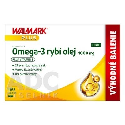 WALMARK Omega 3 rybí olej FORTE cps 180 ks