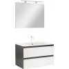Vario Forte 80 kompletný kúpeľňový nábytok antracitovo-biely