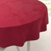 Biante Veľký zamatový okrúhly obrus Velvet Premium SVP-007 Malinovo červený Ø 150 cm