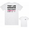 Troy Lee Designs TLD Factory, tričko - White Veľkosť: S